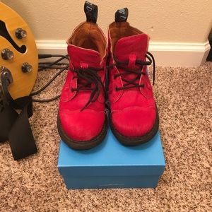 John Fluevog pony hair Derby Swirls.